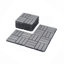 30 carreaux de terrasse imbriqués à carreaux, plancher carré en bois franc d'acacia gris clair 12 "x 12" pour patio, banc, côté piscine-121238322