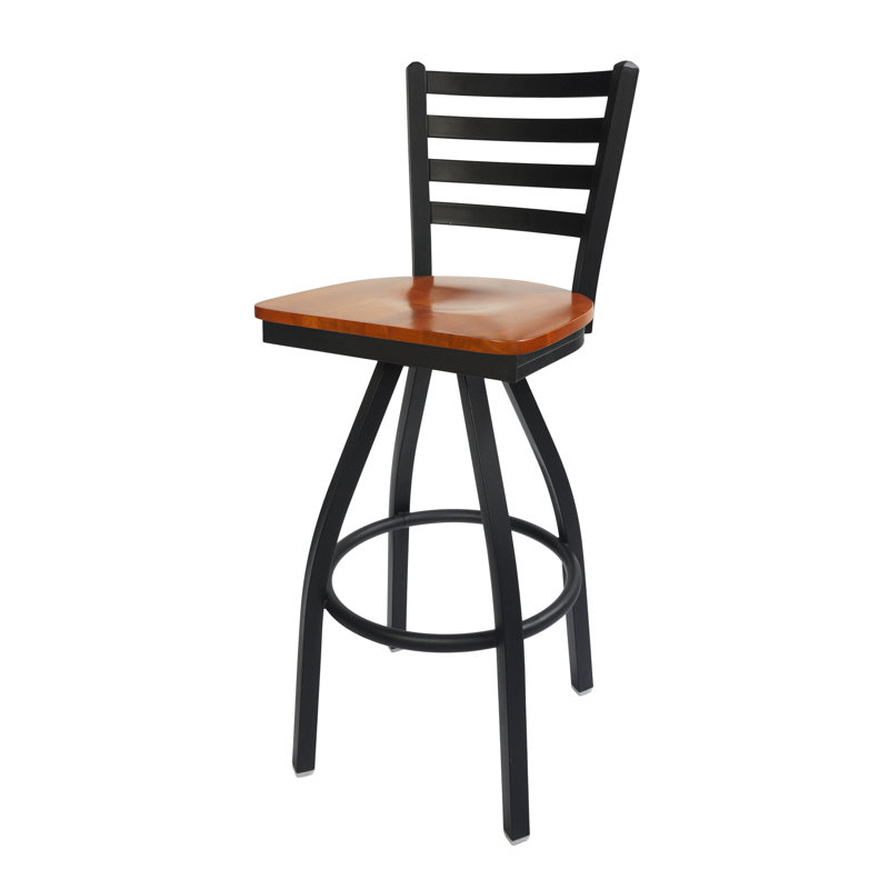 Counter Stool, Cherry/Black