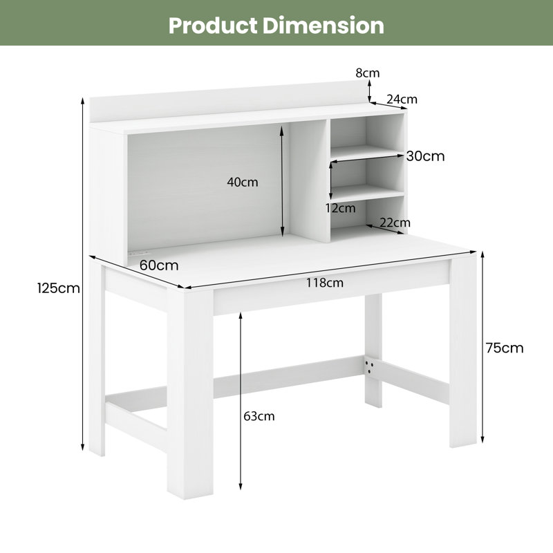 Metal Base Computer Desk