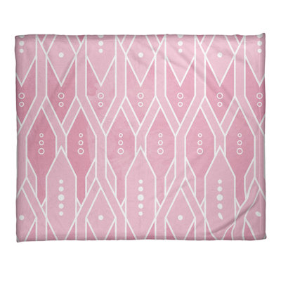 Jeté en molleton à motif de treillis Katelyn Elizabeth