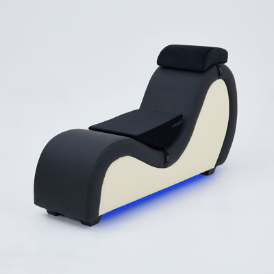 Faux Leather Chaise Lounge