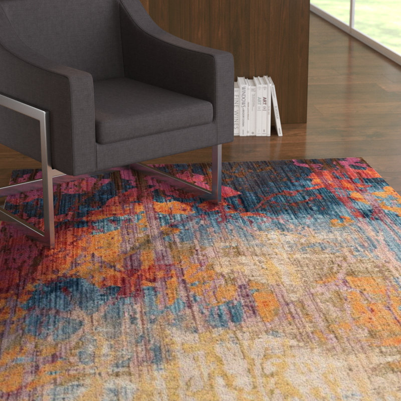 Burch Bristol Performance Abstract Rug, Rectangle 8' x 10'