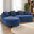 Chenille bleu