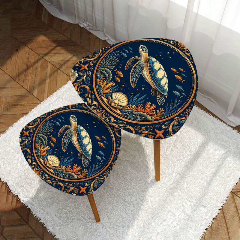 Ensemble de 2 tables basses gigognes Triangle