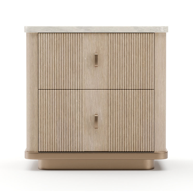 Caracole 2 - Drawer Nightstand, Brown