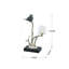 Porte-bougie en aluminium avec support en marbre, 8 x 5 x 15 po-125784108