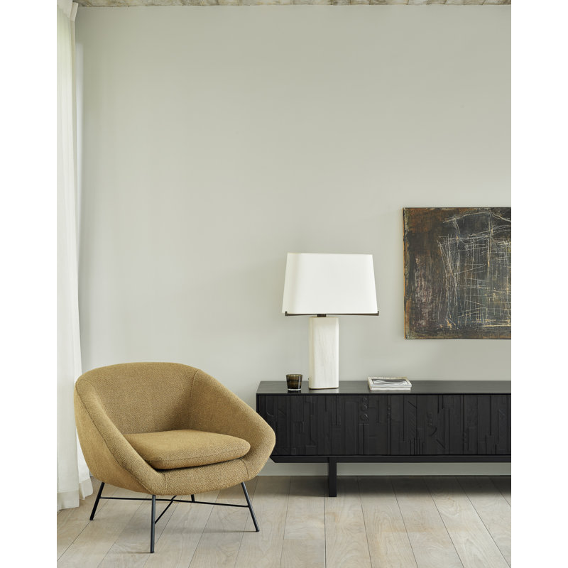 Barrow Barrel Chair, Ginger Polyester Blend