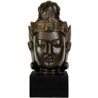Large Cambodian Buddha Head Bust