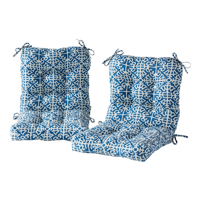 Lester Outdoor Chair Cushion, 2, Indigo, 21" H x 21" W x 21" D