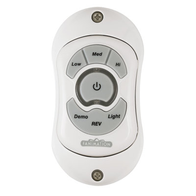 Ceiling Fan Hand-held Remote Reversing - 3 Speed Fan and Light - White
