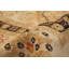 Tapis en laine crème/noir 10 pi x 13 pi 8 po à la main one-of-kind-noué la 2010 ushak Rafia