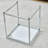 Living Room Nesting Coffee Table Set Of 3 High Glossing Marble Effect, Small Square Side Sofa Table 3 In 1 Nested Table Corner Little End Table Stackable Wood Tabletop With Chrome Frame (Black Marble)-1480114708