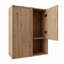 Armoire de salle de bain 12 po, portes à fermeture douce, fixation flottante, imitation chêne