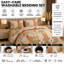 Polyester Block Print Duvet Cover Set with Pillowcases Included