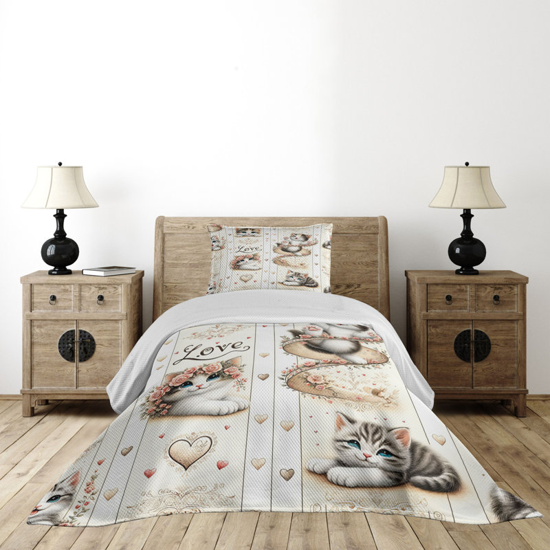 Polyester Coverlet, Twin Coverlet + 1 Standard Shams
