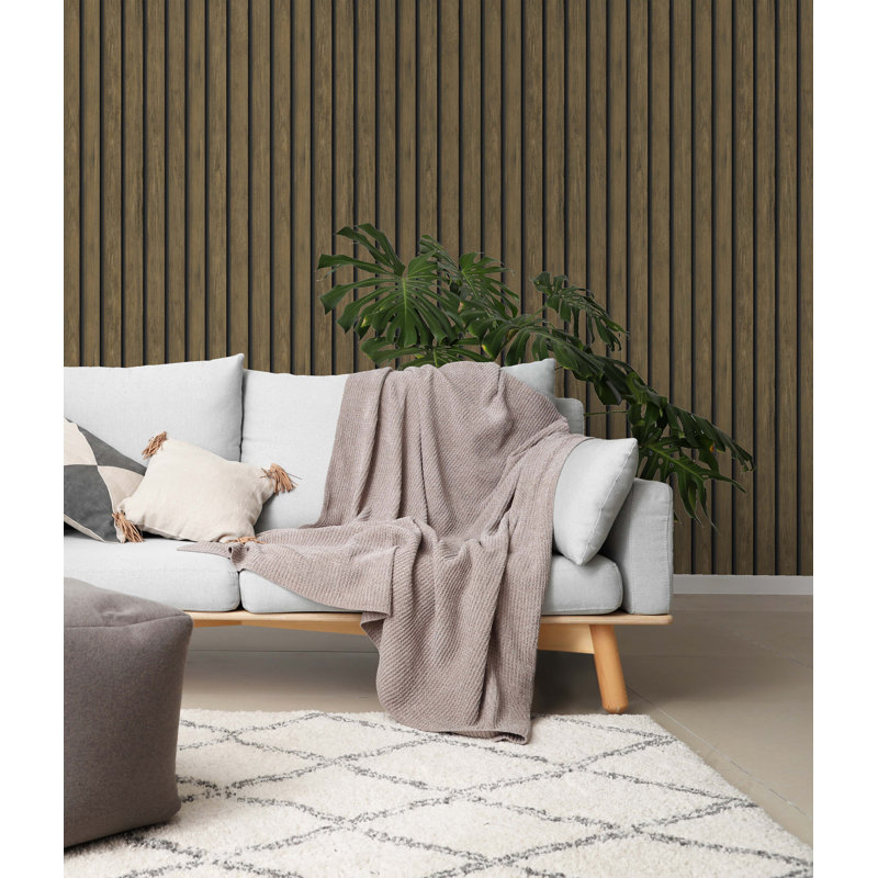 Spinney 53cm x 10.5cm Matte Wallpaper Roll, Oak