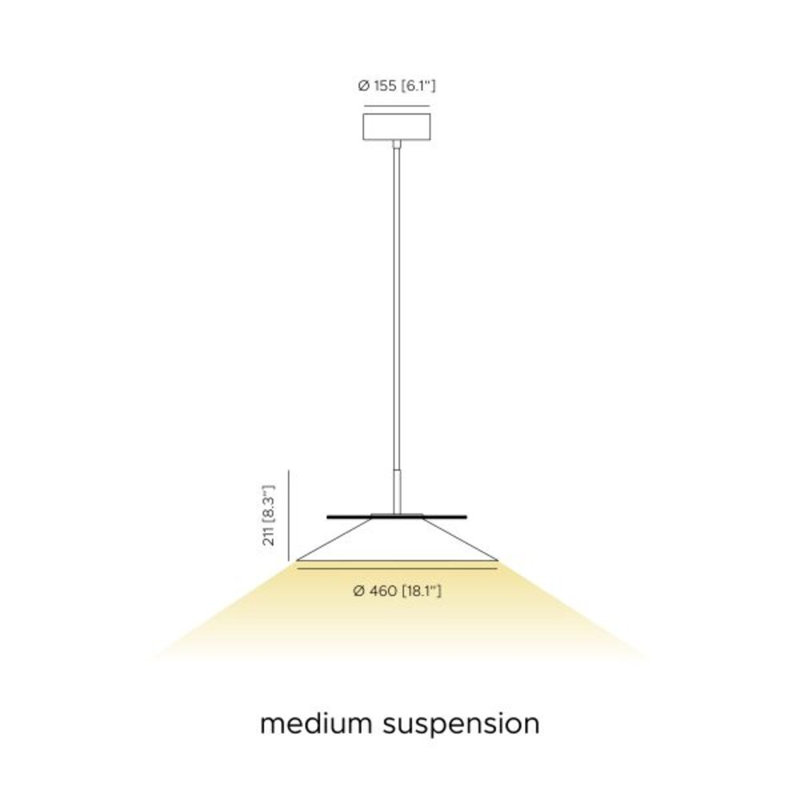 Asia Suspension Lamp, Satin Golden Nickel