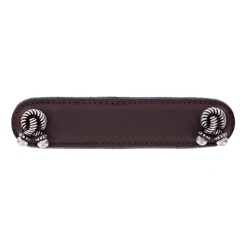 Equestre Bar / Handle Pull, 6", Antique Copper/Black
