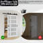 Portes doubles de grange coulissantes 56 "x 80" 5-Lite-117400867