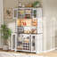 Armoire décorative avec DEL, armoire de rangement pour garde-manger avec portes et tablettes-1919903155