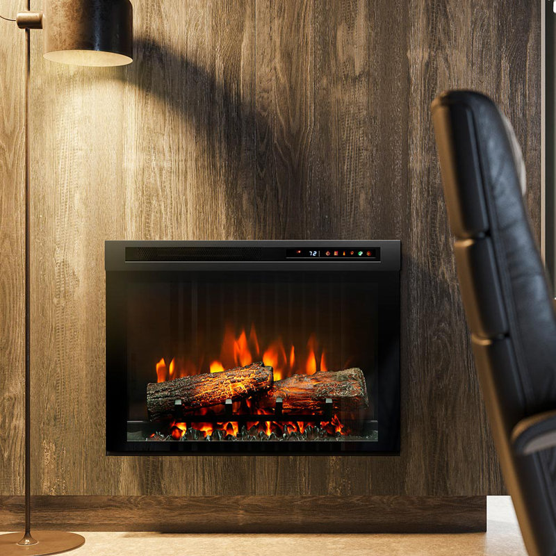 Dimplex Nova Multi-Fire XHD Plug-In Electric Fireplace Insert with Realistic Logs - 1000 SQ FT, Ceramic Heater