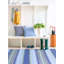 Fiesta Stripe French Blue/Green Handwoven Indoor/Outdoor Rug-22693356