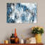 «Abstract Lapis Cascade», reproduction d'art sur toile-51278841-51278843