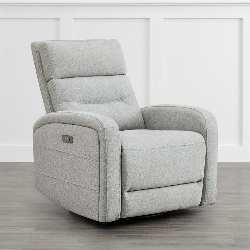 Fauteuil inclinable électrique pivotant 33,3 po Nylie, Colombe, Moteur unique