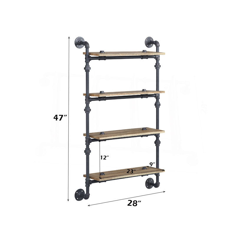 Étagère murale avec 4 tablettes Brantley