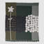 Plaid en maille verte moderne à motif botanique vert 2