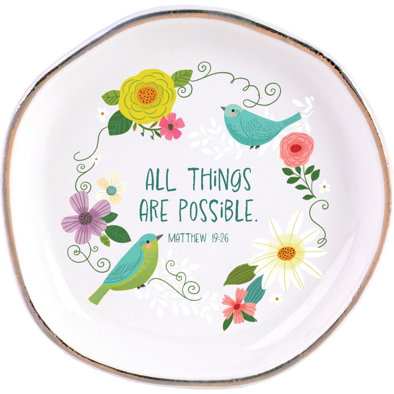Trinket Tray All Things Are Possible 4.5