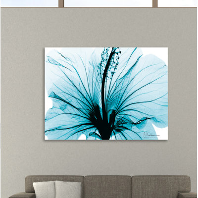 «Aqua Hibiscus», toile tendue par Albert Koetsier
