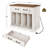 Audio Rack Large Record Player Stand End Table with Charging Station