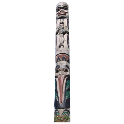 Spirit of Lakwammen Land of Winds Totem Pole Cardboard Standup