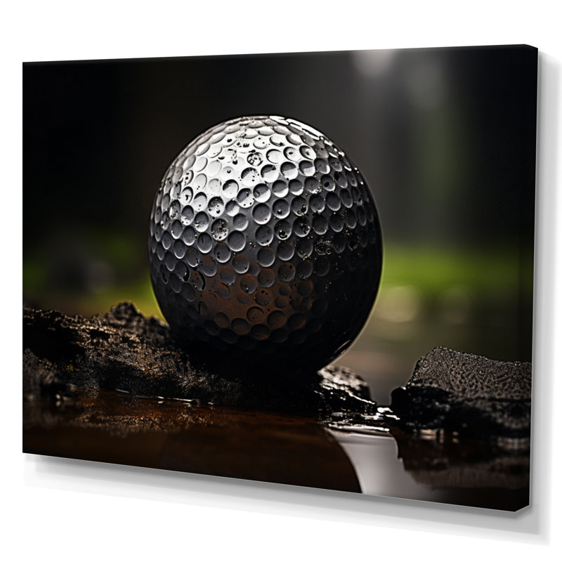 Golfers Focus - Sports, impressions sur toile encadrées, H 30 po x l 40 po x P 1,5 po, Toile tendue