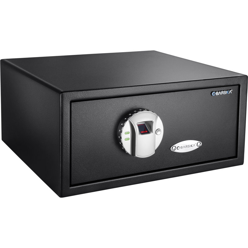 Barska Black Steel Biometric Fingerprint Safe 0.8 cu. ft.