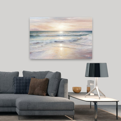 Majestic Waves II, art abstrait de paysage côtier