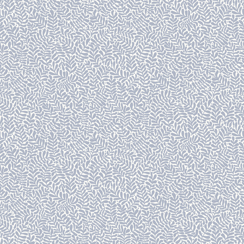 Rouleau de papier peint L 33 pi x l 20,9 po Claudine, Bleu clair