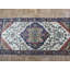 Tapis de couloir unique en laine noué à la main ivoire / bleu 3 pi 1 po x 6 pi 3 po Droitwich