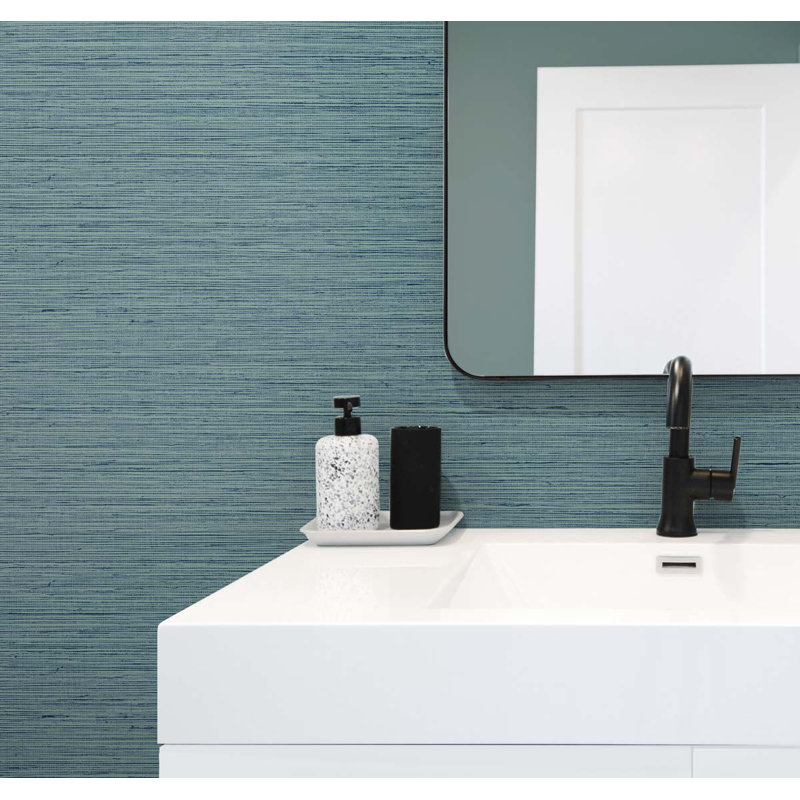 Camyri 27' L x 27" W 3D Embossed Wallpaper Roll, Tidal Wave