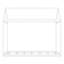 Lit simple en bois, blanc