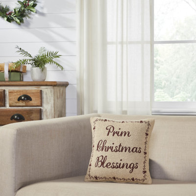 Housse et insert de coussin carré en mélange de coton 