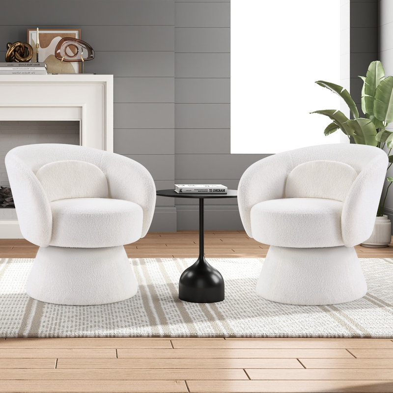 Fauteuil demi-tonneau pivotant très doux Bochovice