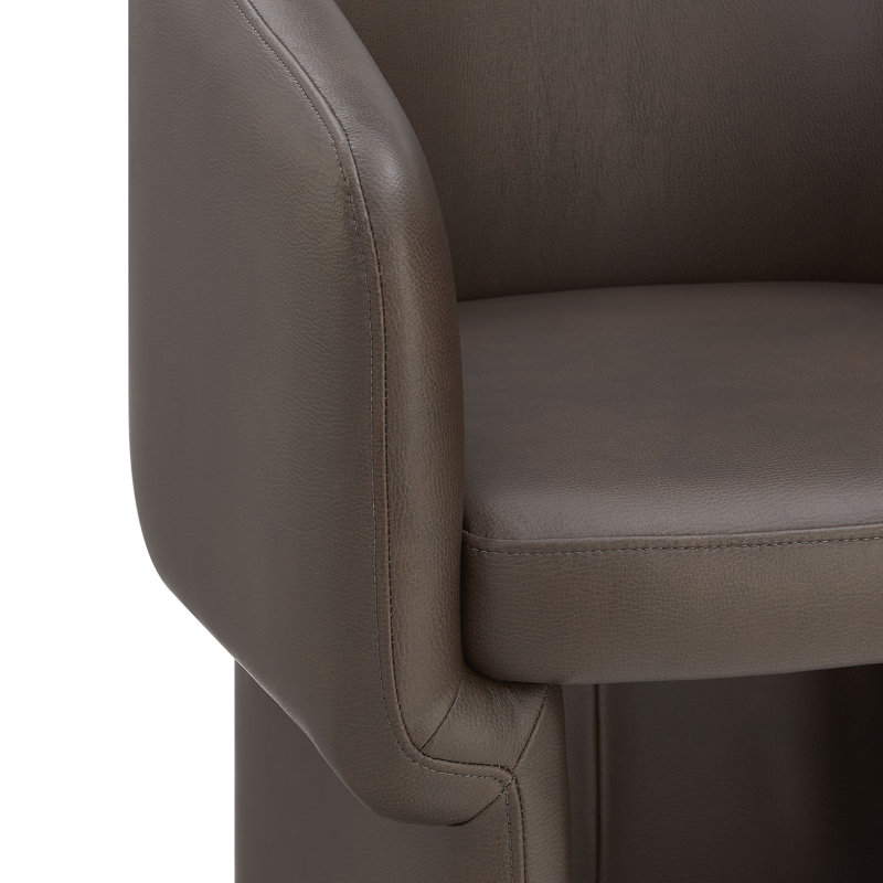 Chaise en cuir végétalien Verity, Espresso
