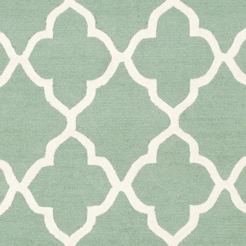 Cannen Hand Tufted Wool Geometric Rug, Round 6'