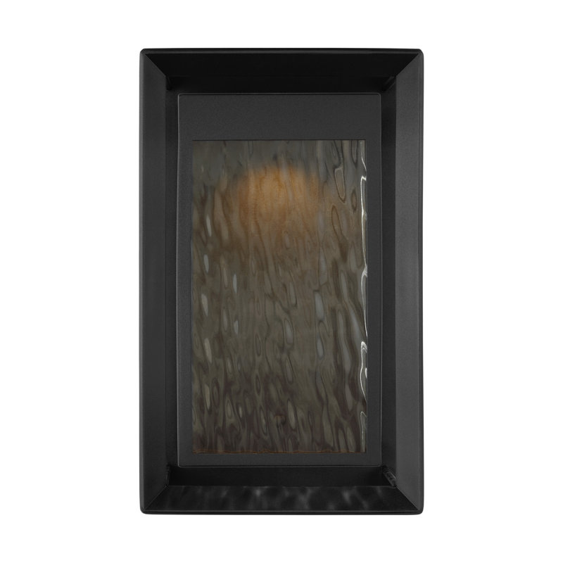 Lanterne DEL Ekkehart texturée noir, H 16,25 po x l 10 po x P 8 po