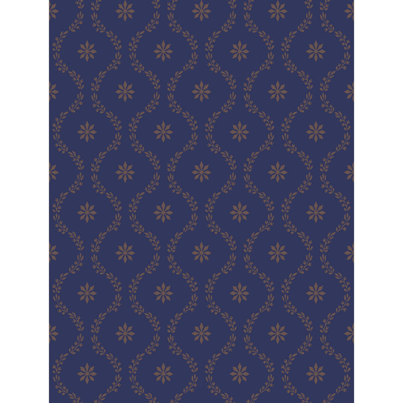33' L x 21" W Wallpaper Roll, Navy