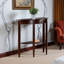 Console Espinosa, demi-lune, 1 tiroir, noyer antique H 33,52 po x l 39,12 po x P 15,7 po