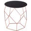 Klein Glass Top Abstract End Table