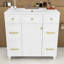 Ensemble de meuble-lavabo simple autoportant avec lavabo en résine Patnaude Modern-2044026636